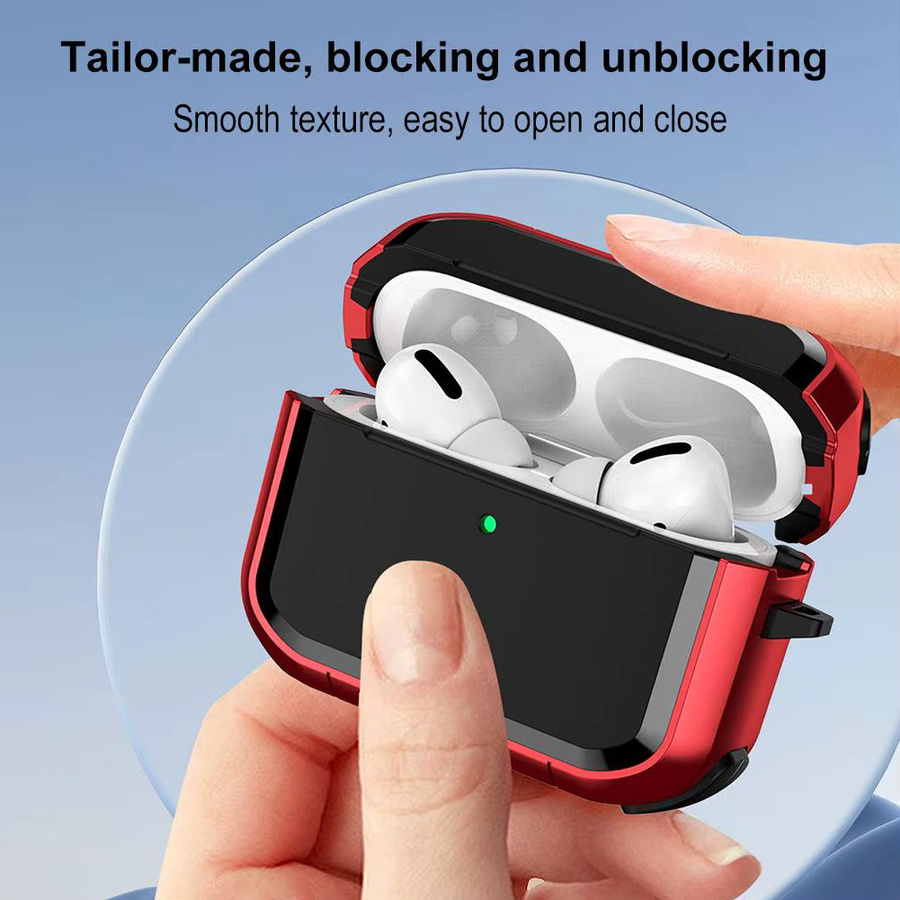 Stoßfeste und kratzfeste Schutzhülle für Apple AirPods Pro 3 mit Schlüsselanhänger - Bild 4