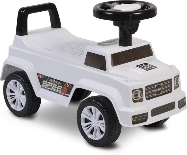 Moni Rutschauto Speed Kinderauto mit Musikfunktion weiß ab 18 Monaten - Bild 1
