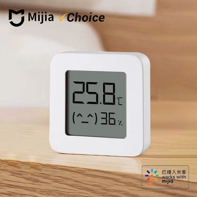 MIJIA Bluetooth Thermometer 2 Smart LCD Digitales Hygrometer Mini Raumtemperatur- und Luftfeuchtigkeitsmesser Wetterstation, Weiß - Bild 1