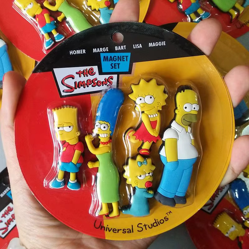 The Simpsons Kühlschrankaufkleber, 5-teiliges Set, magnetisch, bunt - Bild 2