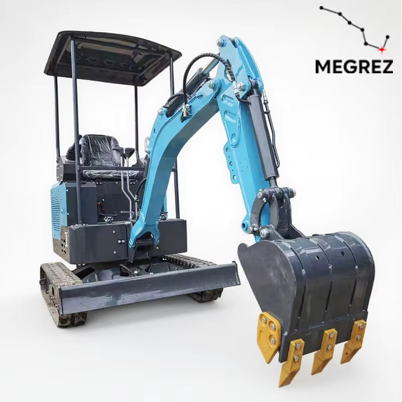 TINGBAI Minibagger 1,5 Tonnen mit Kubota-Dieselmotor und Raupenfahrwerk für Landwirtschaft und Grabenarbeiten, EURO5 CE EPA-zertifiziert - Bild 2