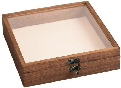 Puntos Schaubox aus Holz in Braun zur Aufbewahrung von Insektenproben - Bild 1