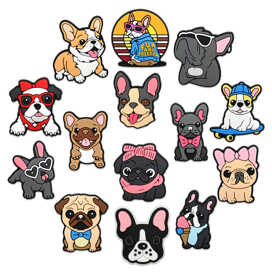Lanxi League Schuhanhänger Corgi-Hund, 12/14 Stück, PVC - Bild 4
