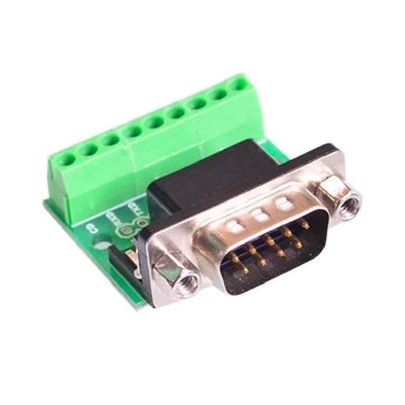 Si Tai&SH DB9 RS232 Serieller Steckverbinder zu Klemmen Buchse Adapter Breakout Board in Grün - Bild 2