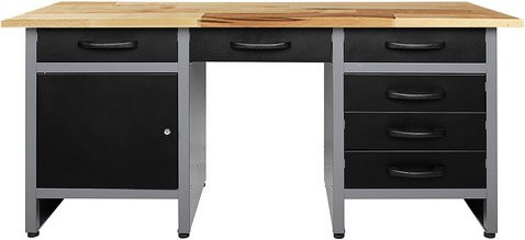 Ondis24 Werkbank Harry aus Metall in Anthrazit und Schwarz, B/T/H: 160 x 520 x 85 cm - Bild 1