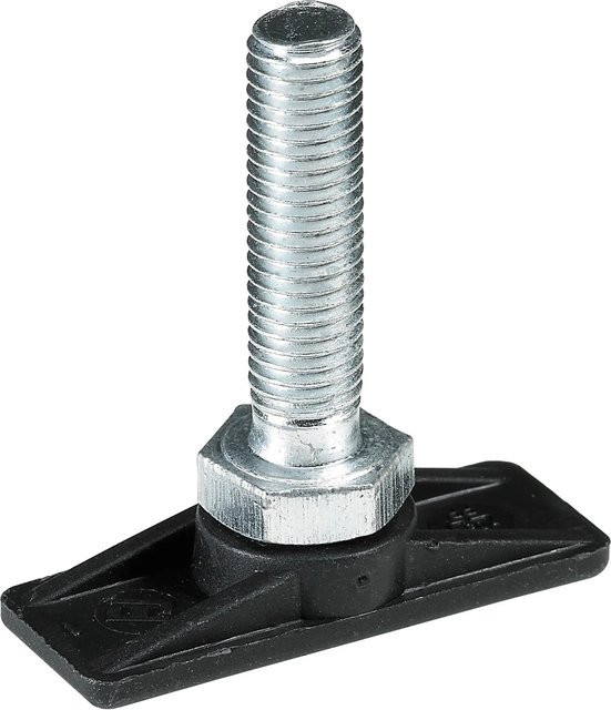 Hettich Möbel-Höhenversteller M8 x 48 mm aus verzinktem Stahl in Silber - Bild 1