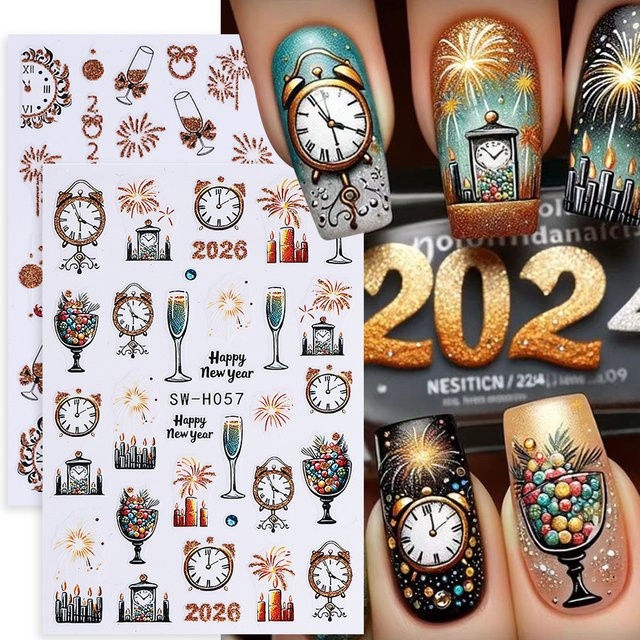 SWEET TREND Nagelaufkleber, Gold, Schimmernd, Unisex - Bild 1