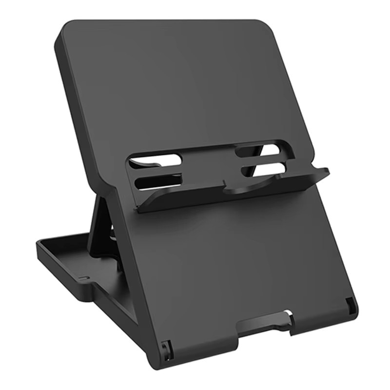 OULLX Schreibtischständer für Nintendo Switch 2 und OLED, faltbarer Halter in Schwarz, verstellbare Halterung für Tablet, Telefon und Kindle - Bild 5