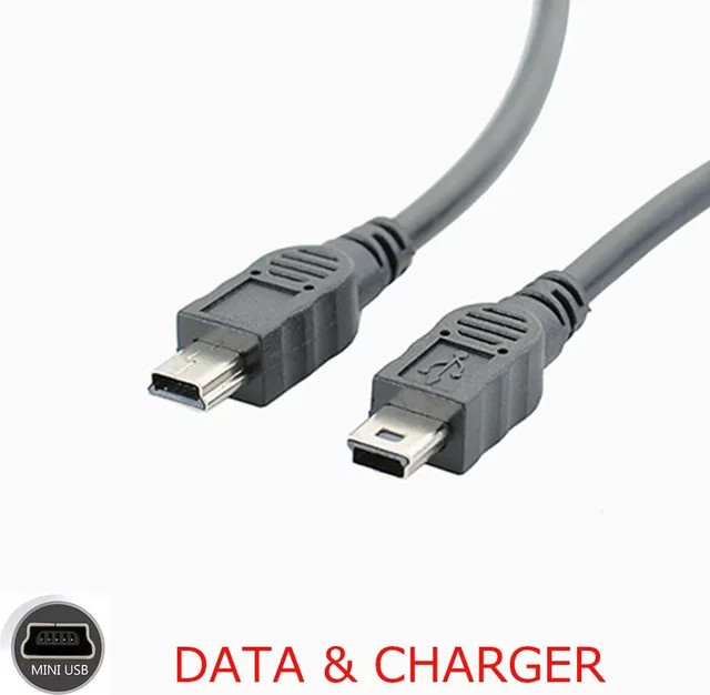 BSN Mini-USB Mini-B Verlängerungskabel Daten- und Ladekabel, Schwarz, Länge: 50 cm - Bild 1