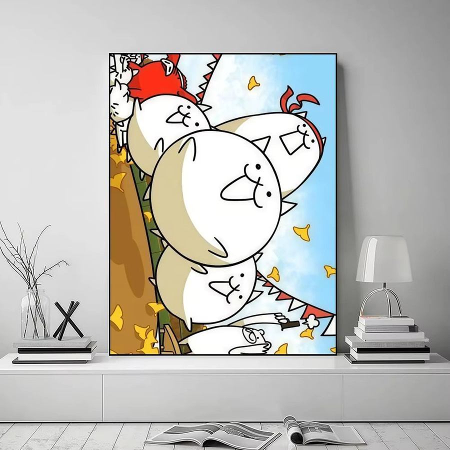 B-Battle Cats HD-Poster-Aufkleber in Multicolour, Rechteckig, B: 30,0 cm, H: 21,0 cm - Bild 4