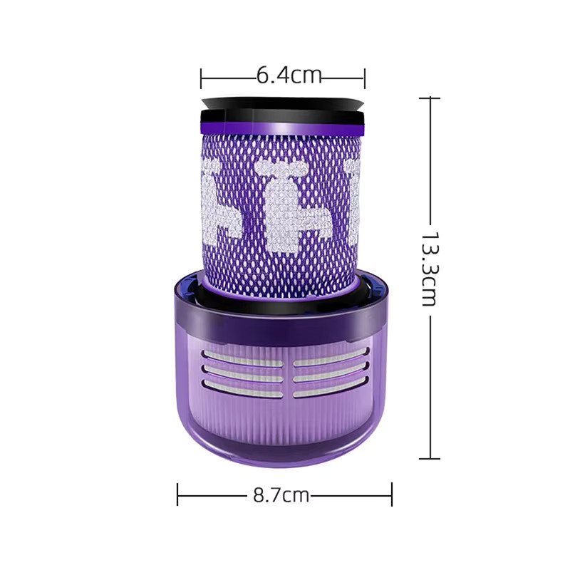 Waschbares Hepa-Filter-Kit in Purple für Dyson V12 Akku-Staubsauger Ersatzteile aus Kunststoff - Bild 4