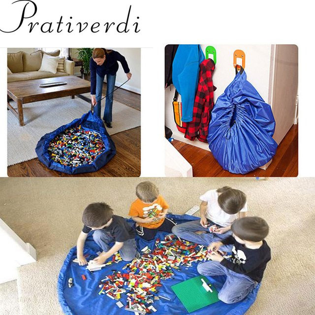 Multifunktionale Spielzeug-Aufbewahrungstasche von Otmagelu in Blau für Kleidung und Zubehör - Bild 1