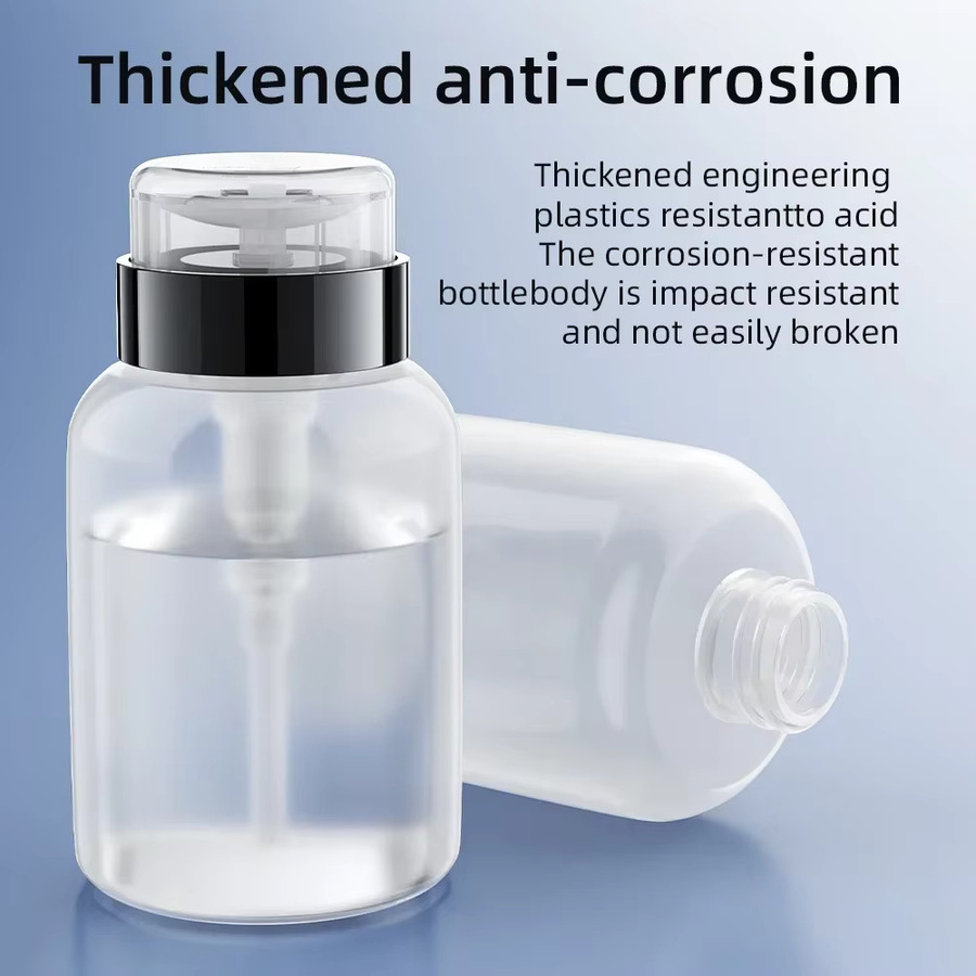 ZoeRax Nachfüllbare Presspumpflasche als transparenter Spender für Flüssigreiniger, 60 ml, 150 ml und 250 ml - Bild 3