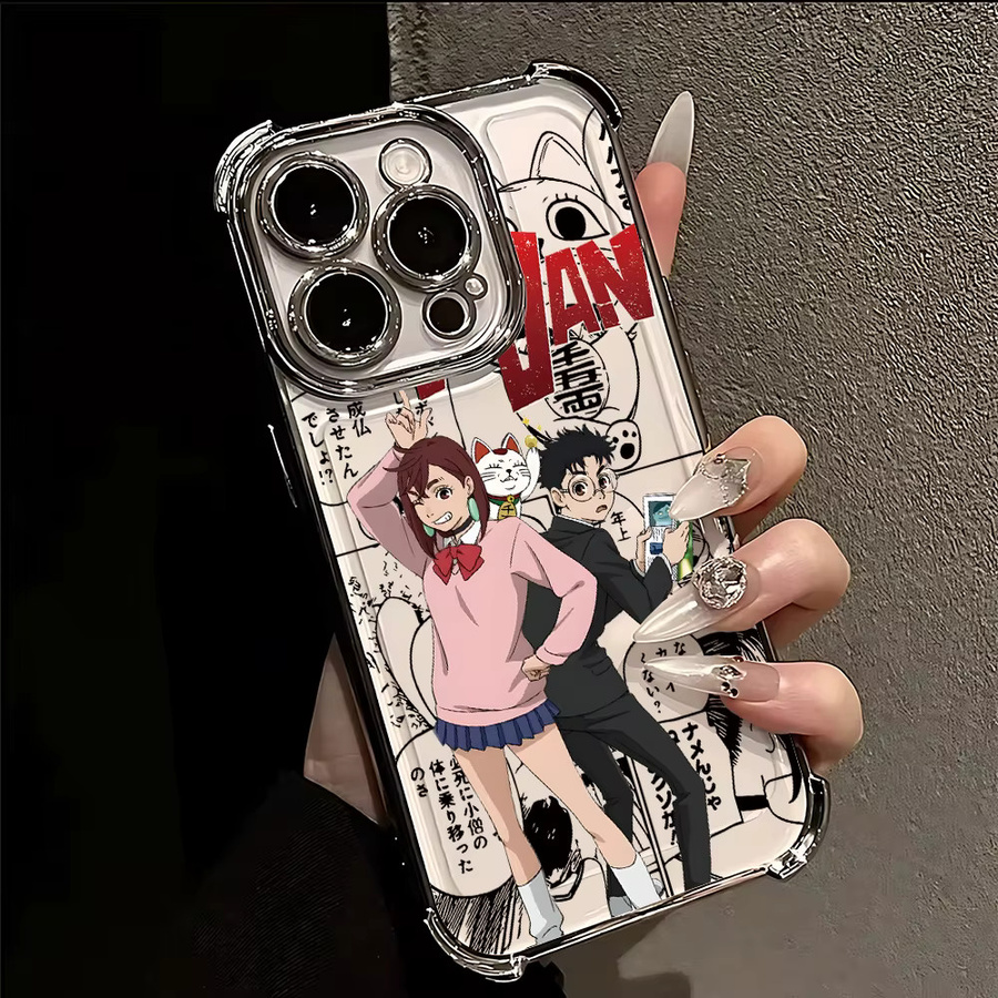 Anime D-Dandadan Handyhülle mit Galvanisierung und Anti-Sturz-Airbag für Samsung Galaxy S26 S25 S24 S23 S22 S21 FE Note20 Edge Plus Ultra 4G 5G, Multicolor - Bild 2