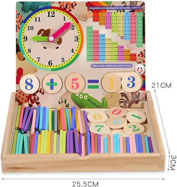 Bai Fen Bai Mathematik Zählstab Holzspielzeug ab 3 Jahren - Bild 1