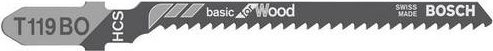 Bosch Stichsägeblatt T 119 BO Basic für Holz, 5er-Pack, Grau - Bild 1