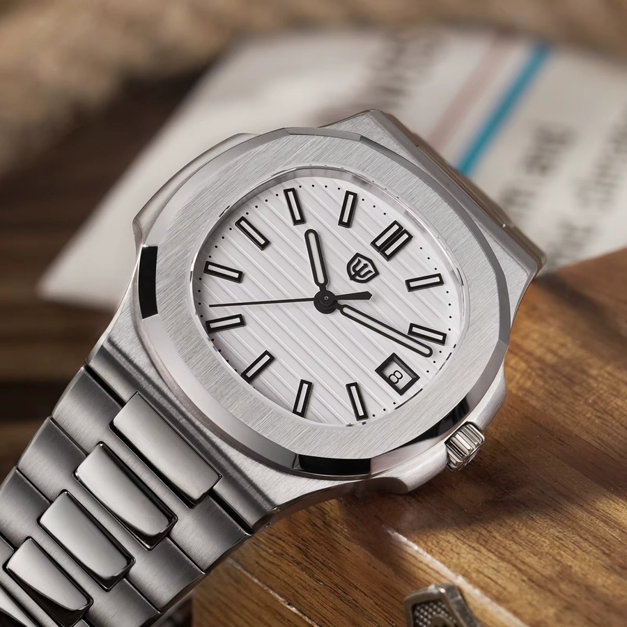 Watchdives Armbanduhr, Quarz, Edelstahl, Blau, Herren - Bild 2