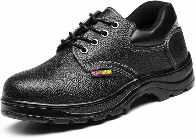 Avant-garde Arbeitsschutzschuhe aus Leder in Schwarz, stoßfest und durchstechfest, Größe 46 - Bild 1