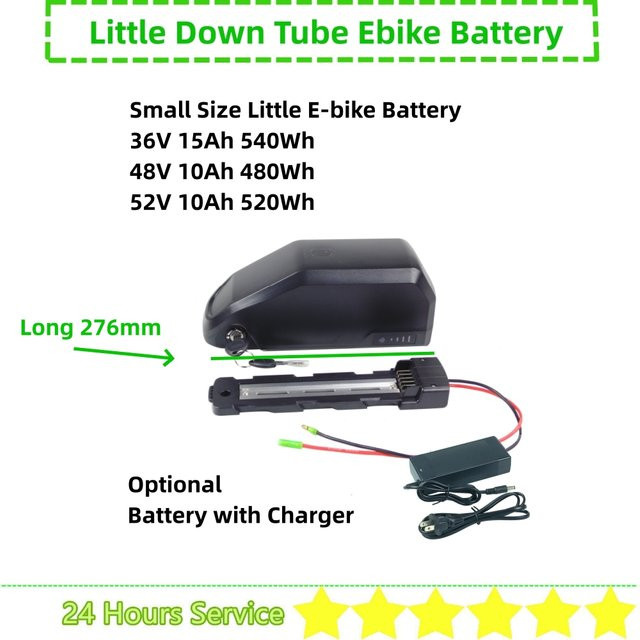 Dsaikl Li-Ion E-Bike Batterie für Unterrohr Dreieck, Schwarz, kompatibel mit BBS01 BBS02 TSDZS TSDZ2B - Bild 1