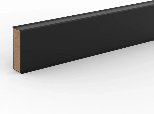 Döllken Profiles Kernsockelleiste Cubu Flex Life 40 Schwarz 2,5 m - Bild 1