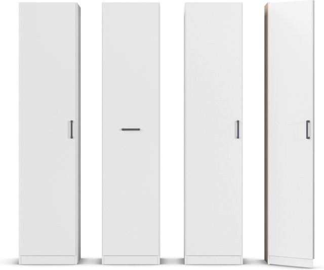 RAUCH BLUE Allrounder Eckschrank Vorratsschrank mit Auszug und Drehtüren in Weiß - Bild 1