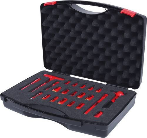 KS Tools 1/4 Zoll Isolierter Steckschlüssel-Satz, 22-teilig aus Chrom-Vanadium-Stahl - Bild 1