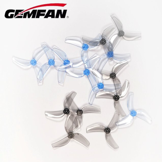 Gemfan TINY 1614-3 40mm 3-Blatt PC Propeller, 8-teiliges Set, Schwarz - Bild 1