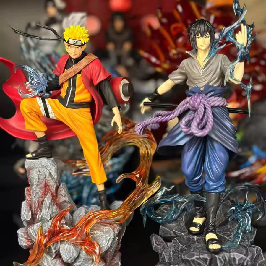 Bandai Naruto Uzumaki Naruto Uchiha Sasuke Actionfigur, Kunststoff, Bunt / Mehrfarbig - Bild 2