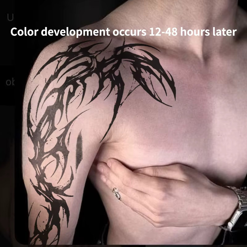 Dark Thorn Scythe Temporäre Tattoos, Unisex, Wasserdicht - Bild 2