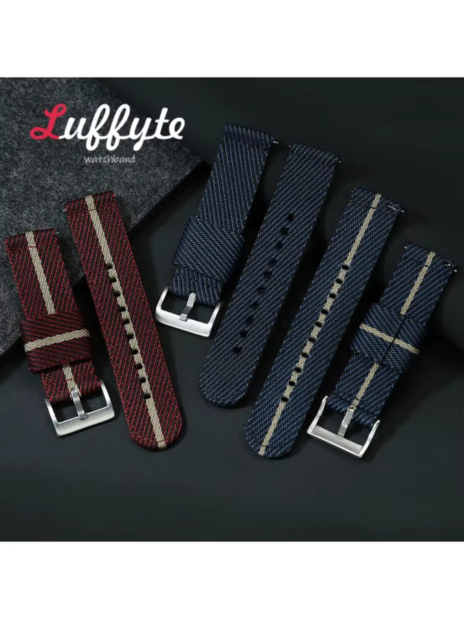 luffyte Uhrenarmband Nylon, Schnellverschluss, Unisex - Bild 2