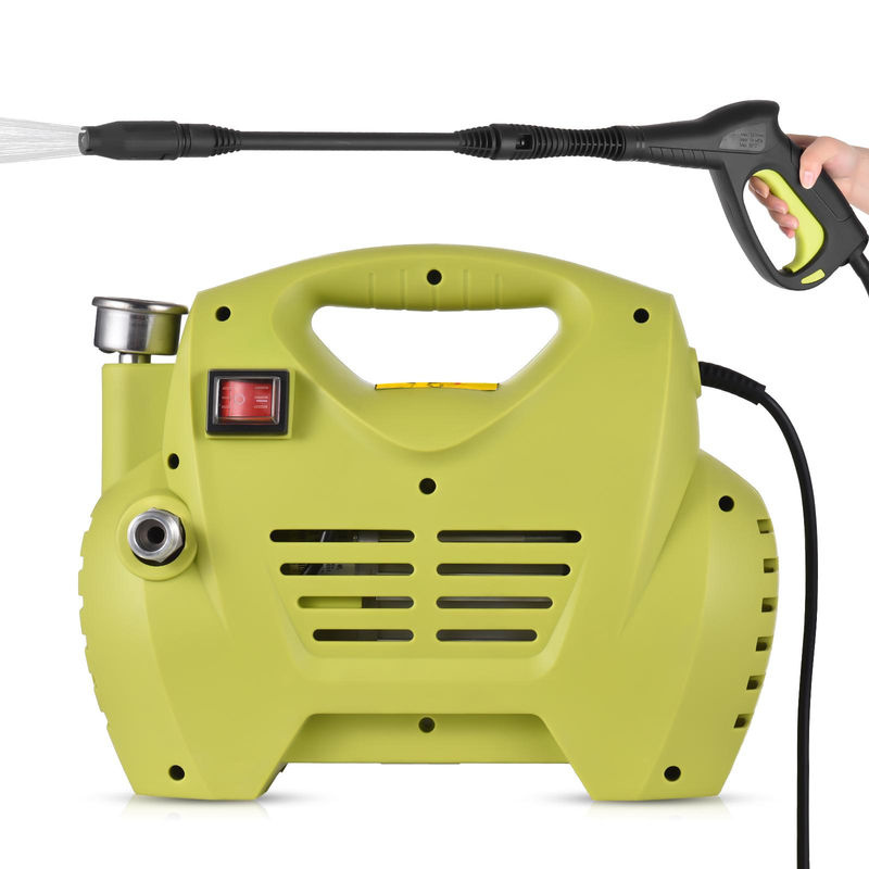 Tragbarer elektrischer Hochdruckreiniger mit verstellbarem Sprühgerät in Grün, max. 1300 PSI - Bild 5