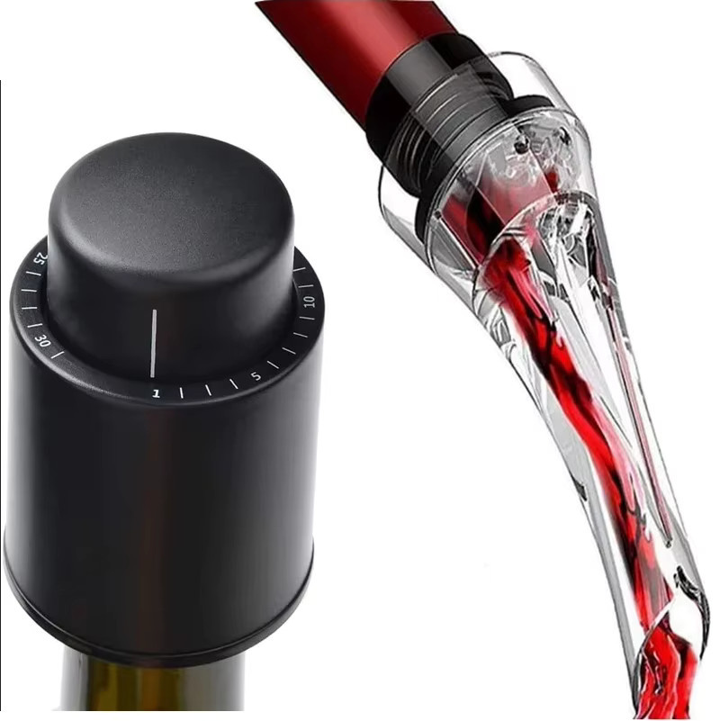 SUNFILI Wein-Ausgießer mit Belüfter aus Acryl, transparent und tropffrei - Bild 4
