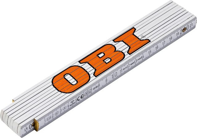 OBI Holzgliedermaßstab in Weiß - Bild 1
