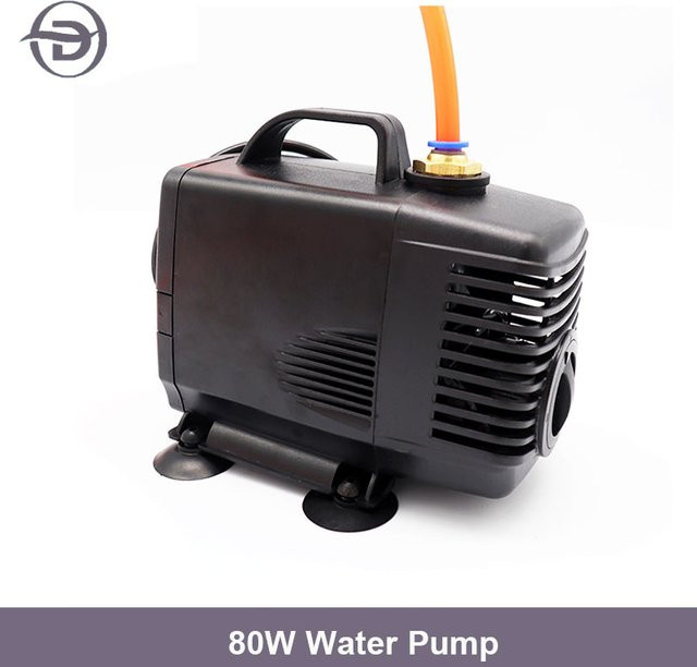 Dobtian Wasserpumpe 80W für CNC-Fräser und Spindelmotoren 1,5 kW/2,2 kW, Schwarz - Bild 1