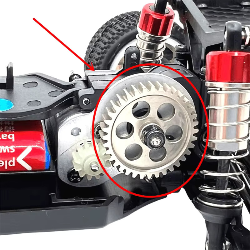 WLtoys Metall-Upgrade-Reduziergetriebe für ferngesteuertes Auto 7075, passend für LOSI Micro-B 1/24 - Bild 3