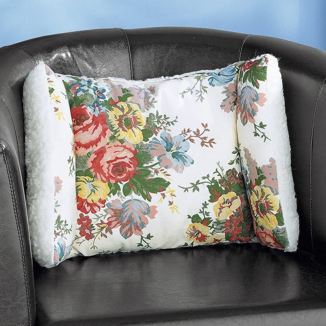 Rückenwohl-Kissen von MODERNE HAUSFRAU, rechteckiges Kissen in Multicolour, wendbar aus Baumwolle und Polyester - Bild 1