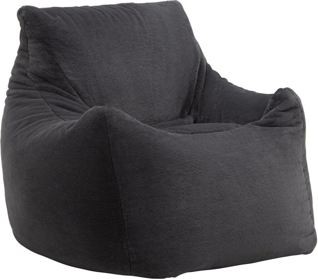 Mömax Sitzsack Storvik in Graphitgrau aus Stoff mit EPS-Polystyrol-Perlen - Bild 1