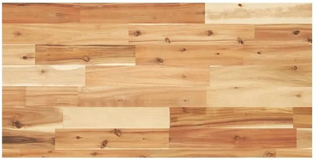vidaXL Tischplatte aus Massivholz Akazie in Braun, B/T/H: 100 x 40 x 4 cm - Bild 1