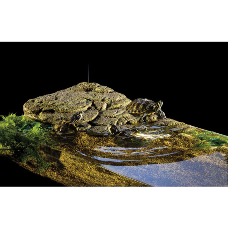 Exo Terra Turtle Bank Dekofigur für Schildkröten, braun, Kunststoff, B: 17,8 cm, T: 17,8 cm, H: 5,4 cm - Bild 5