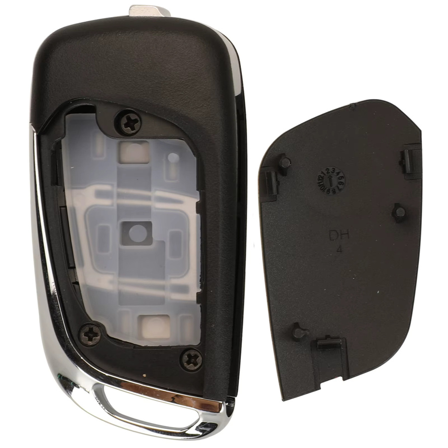 Jingyuqin Modifizierte Flip Key Shell für VW, Mazda, Toyota Prius, Vios, Camry, Rav4, Highlander, Corolla, Krone, Corolla Ex Fob in Schwarz - Bild 4