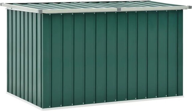 vidaXL Gartenbox aus verzinktem Stahl und Kunststoff in Grün, B/T/H: 149 x 99 x 93 cm - Bild 1