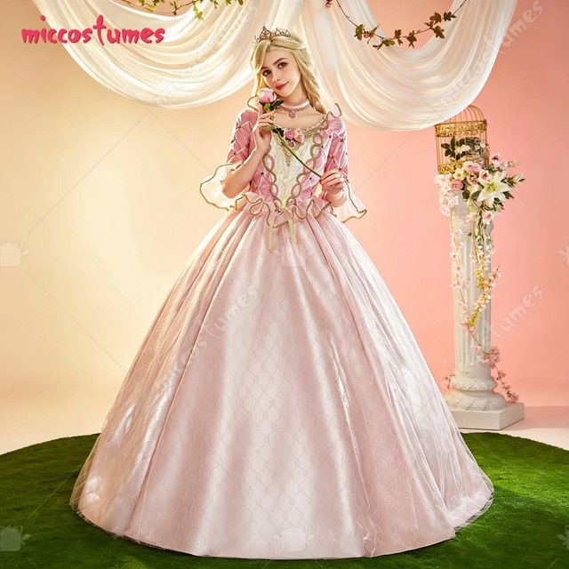 Cosplay.fm Ballkleid mit Krone und Halskette, Rosa, Damen - Bild 1
