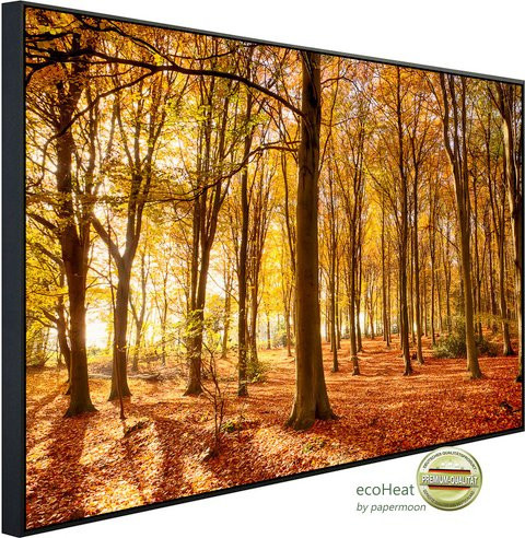 papermoon Infrarotheizung EcoHeat Herbstwald mit Matt-Effekt in Bunt, App-Steuerung und Überhitzungsschutz - Bild 1