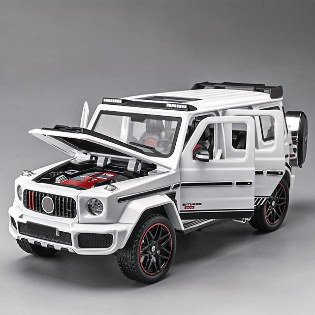 Linyi toy car Mercedes Benz G800 Modellauto, 1:24, Metall, mit Licht und Sound, ab 14 Jahren - Bild 1