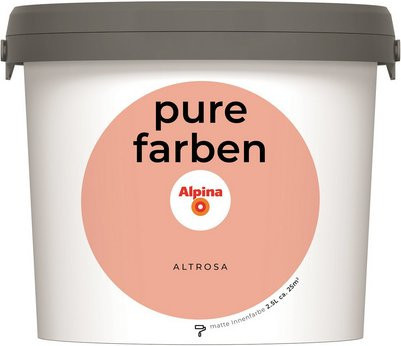 Alpina Wandfarbe Pure Farben in Pink, matt, 2,5 l - Bild 1