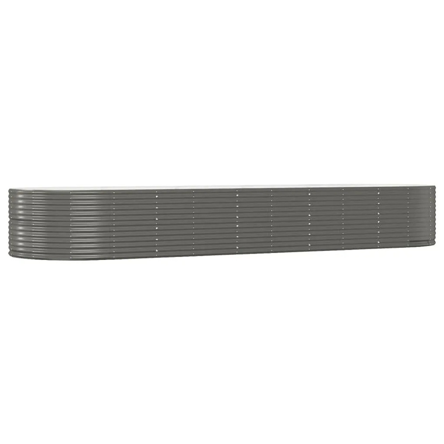 Furnicato Hochbeet aus verzinktem Stahl in Grau, B/T/H: 140 x 447 x 68 cm - Bild 2
