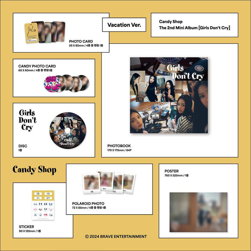 Candy Shop Les filles ne pleurent pas Set Version vacances von Unnies Market mehrfarbig quadratisch - Bild 2