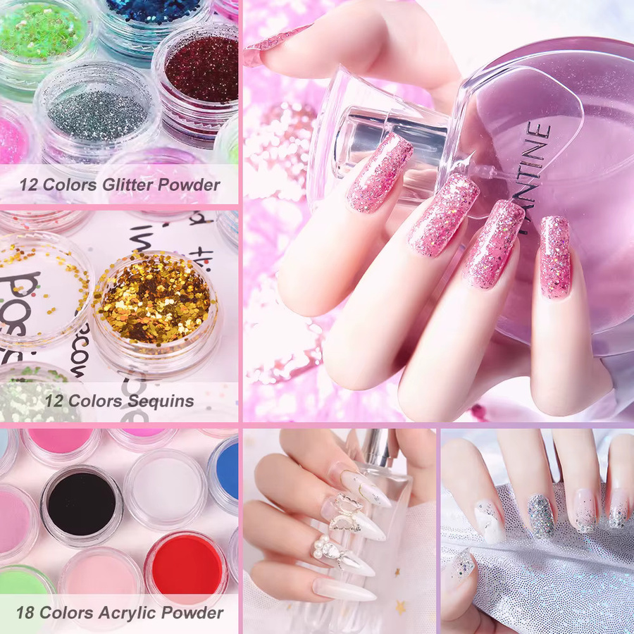 Limegirl Acryl Set, Nagelpulver und Monomer, Glänzend, Unisex - Bild 5
