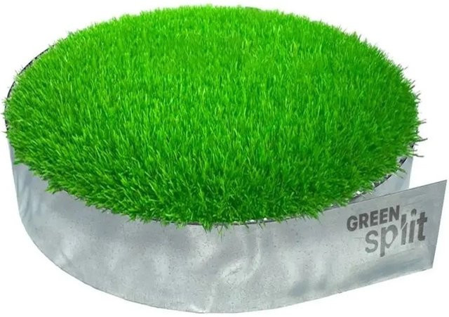 Green-split Rasenkantenband aus Aluminium-Zink in Silber, Länge: 15 m, Höhe: 15 cm - Bild 1