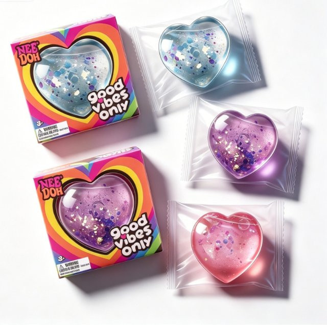 Schylling Deedoh Love Squeeze Stressball, pink - Bild 1